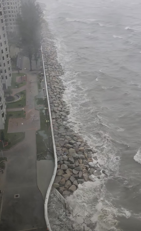 颱風樺加沙｜全港各區現恐怖風暴潮！長洲沙灘遭海水淹沒、貨櫃屋跌落海網喊似海嘯