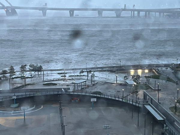 颱風樺加沙｜全港各區現恐怖風暴潮！長洲沙灘遭海水淹沒、貨櫃屋跌落海網喊似海嘯
