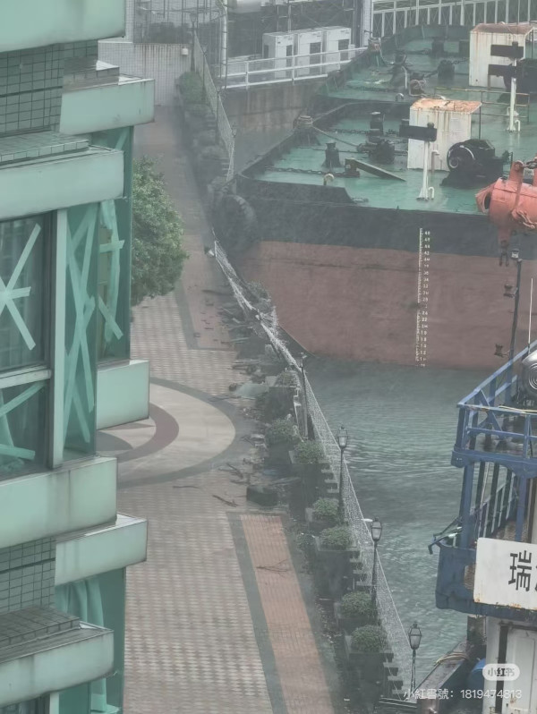 颱風樺加沙｜全港各區現恐怖風暴潮！長洲沙灘遭海水淹沒、貨櫃屋跌落海網喊似海嘯