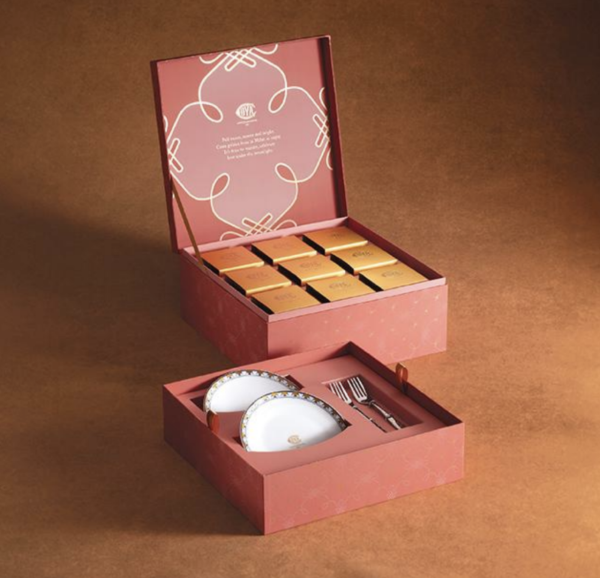 米蘭高級品牌COVA推中秋禮盒！新口味海鹽焦糖夏威夷果仁月餅/節日限定餐具套裝