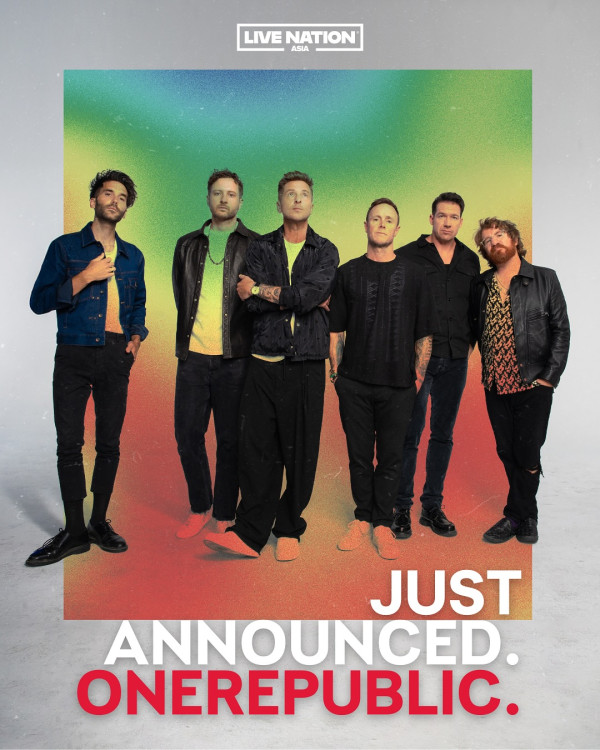 OneRepublic香港演唱會2026｜美國搖滾樂隊OneRepublic明年香港開騷！演出時間/日期/票價/售票詳情(不斷更新)
