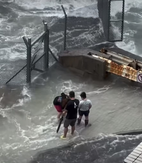 打風｜冷氣工冒颶風危站外牆維修 疑零裝備兼做一動作惹批評 網民：條命真係唔值錢？