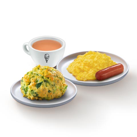KFC全新爆茜香蜜鬆餅登場  限時加推供應時段／套餐價$25