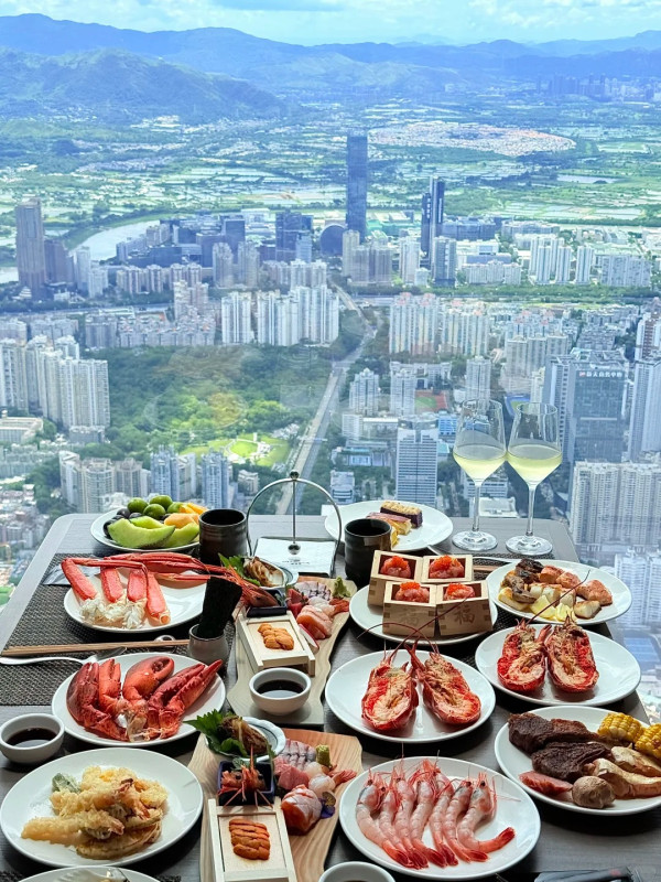 深圳福田115樓落地玻璃景歎日本料理 任食藍鰭金槍魚/波士頓龍蝦/鐵板燒啱拍拖慶生 