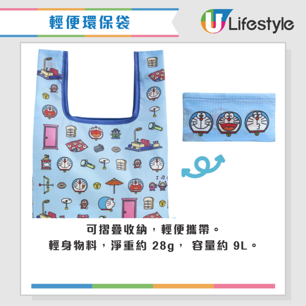 惠康全新印花換領活動！笑印換新一輪多啦A夢精品！鈴鐺造型/記憶麵包造型斜孭袋/輕便環保袋