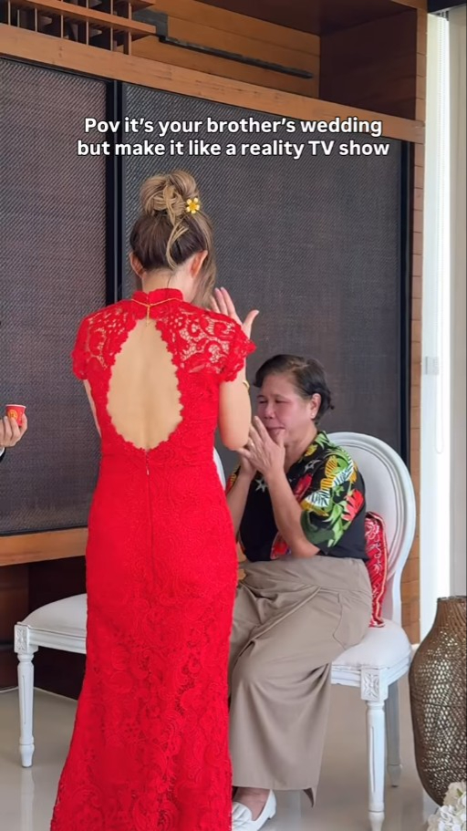 鄺潔楹親哥哥峇里島盛大婚禮曝光 豪華結婚放煙花震撼程度如綜藝真人騷