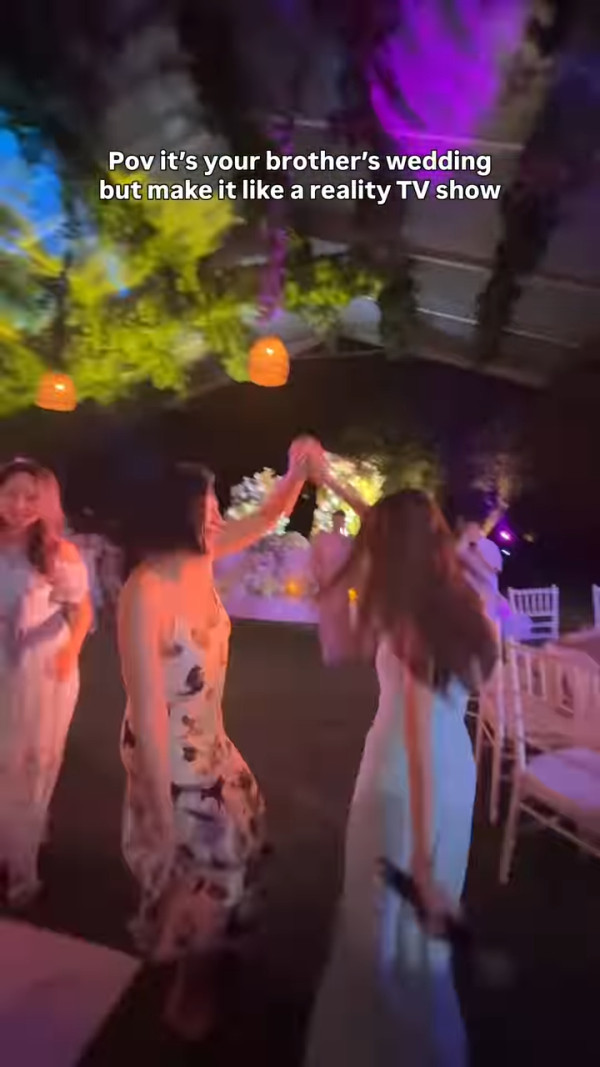 鄺潔楹親哥哥峇里島盛大婚禮曝光 豪華結婚放煙花震撼程度如綜藝真人騷