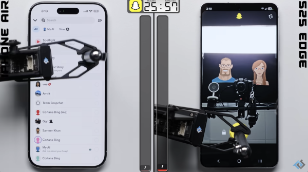 Apple vs Samsung iPhone Air對決Galaxy S25 Edge 25小時測試續航力結果竟是...