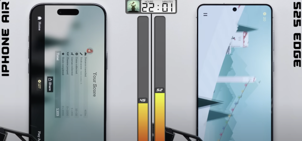 Apple vs Samsung iPhone Air對決Galaxy S25 Edge 25小時測試續航力結果竟是...