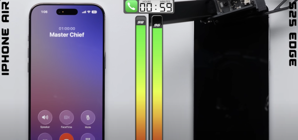Apple vs Samsung iPhone Air對決Galaxy S25 Edge 25小時測試續航力結果竟是...