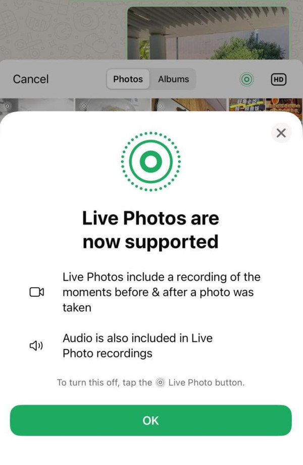 WhatsApp傳相識郁又有聲 Live Photos玩法大公開【即睇6大實用新功能】