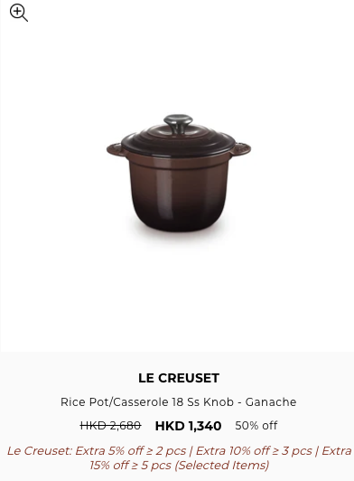 Le Creuset限時開倉低至2折！超過500款人氣廚具！千元入手琺瑯鑄鐵鍋！陶瓷餐具大劈價$56起