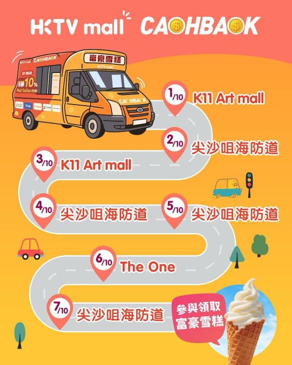 免費一連7日大派富豪雪糕！HKTVmall 聯乘富豪雪糕遊走九龍  即睇免費派發地點！