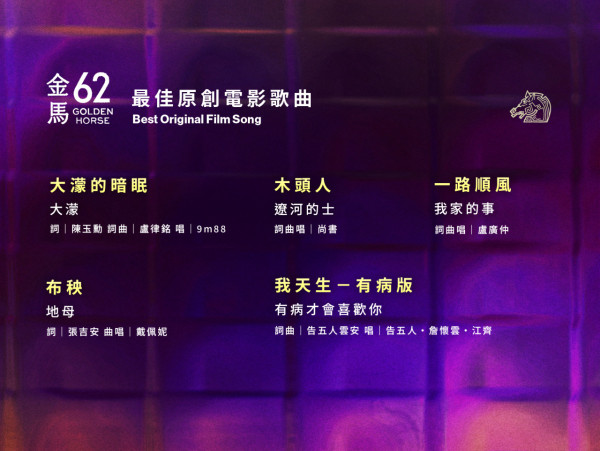 金馬獎2025入圍名單（圖片來源：Facebook@金馬影展TGHFF）
