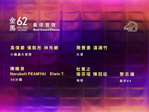 金馬獎2025入圍名單（圖片來源：Facebook@金馬影展TGHFF）