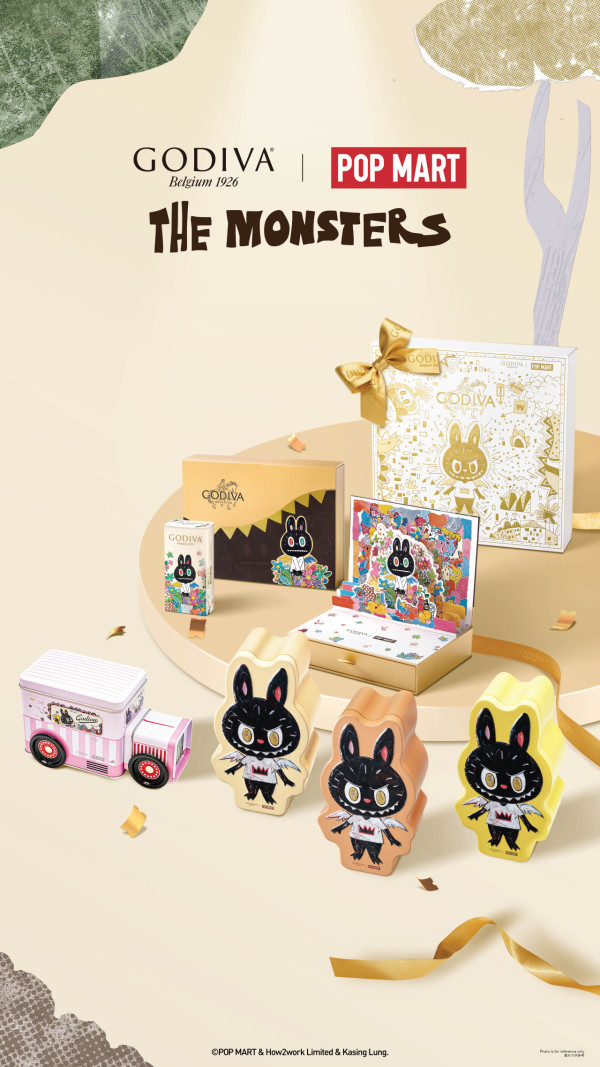 GODIVA X LABUBU第二彈聯乘系列！榛子朱古力軟雪糕/飲品/多款朱古力禮盒