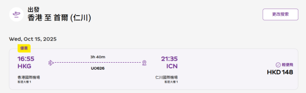 HK Express韓國機票優惠!飛首爾/釜山/大邱來回票價低至6