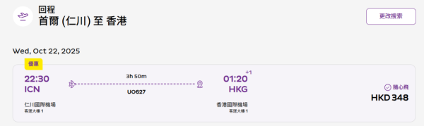 HK Express韓國機票優惠!飛首爾/釜山/大邱來回票價低至6