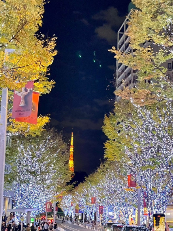 【六本木之丘聖誕2025】必逛3景點！銀光大道百萬顆燈飾+德國小鎮掃街頭小吃 