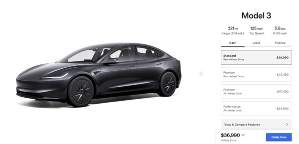 Tesla 粉絲大失所望 Model 3/Y 平價版配置大縮水 逾12功能減配僅平$XXXX？