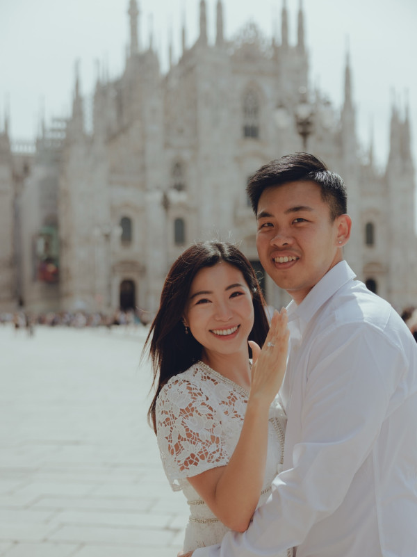 前TVB新聞小花獲男友求婚榮升準人妻 米蘭大教堂大晒巨型鑽戒：堅定不移的愛