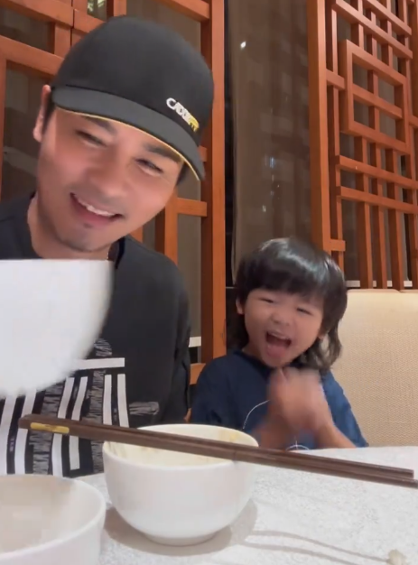 蔡少芬張晉5歲囝囝近照曝光父子超似樣!狼尾長髮造型激似爸爸惹驚呼:係一個餅印