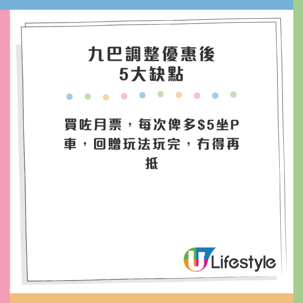 九巴月票轉新玩法？優惠價$5升級搭P線引爭議！網友狠批5缺點：仲貴左喎