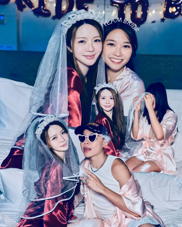 曾樂彤性感睡衣開婚前派對盡顯圈中好人緣 三代女團激罕同場阿Sa獲讚冇得輸！