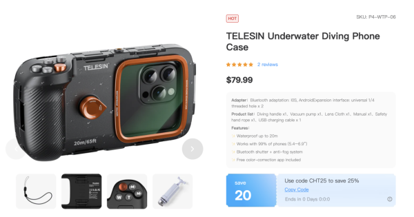 潛水攝影恩物？iPhone潛水殼聲稱媲美GoPro 網民：用 XX 仲好！1蚊搞掂