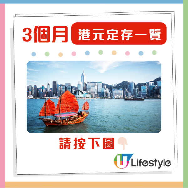 港元定存攻略 3個月港元定存最高6.88厘 全港28大銀行利息大比併