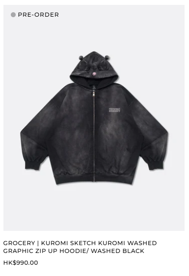 KUROMI聯乘系列登陸本地服裝品牌！逾20款暗黑系衞衣/毛公仔掛飾