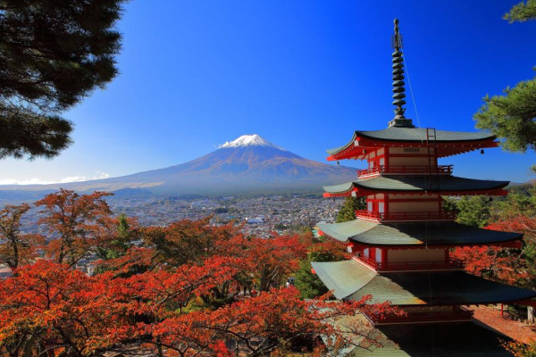 富士山河口湖。圖片來源：KKday