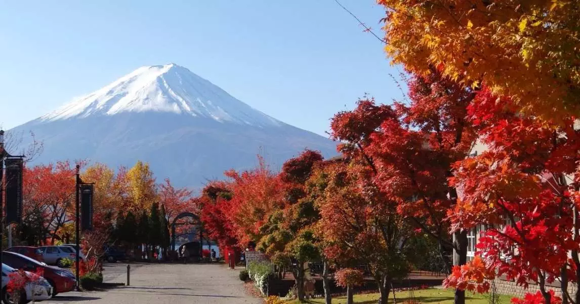 富士山河口湖。圖片來源：KKday