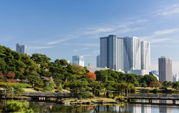 濱離宮恩賜庭園。圖片來源：Japan Travel