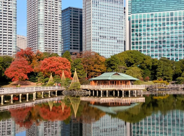 濱離宮恩賜庭園。圖片來源：WalkerPlus