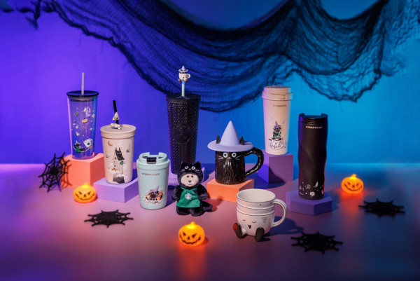 Starbucks萬聖節限定系列+2025秋季新品 貓咪造型變色杯/STANLEY紫色隨行杯/紫薯鮮奶咖啡/木乃伊牛角包