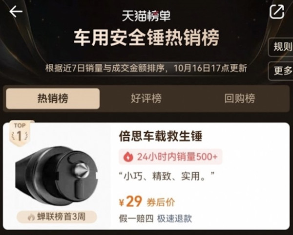 銷量激增五倍！電動車主必「逃生」關鍵？ 一「保命神器」被追捧