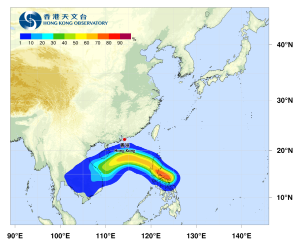 颱風風神｜天文台：周一下午5時20分發三號強風信號！星期二或跌至19度！未來數日本港風勢持續頗大
