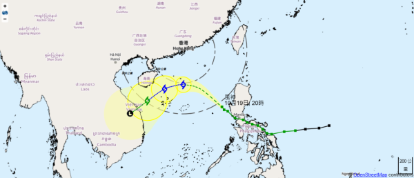 颱風風神｜天文台：周一下午5時20分發三號強風信號！星期二或跌至19度！未來數日本港風勢持續頗大