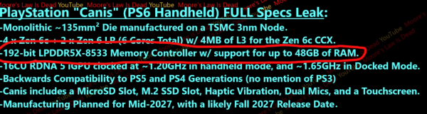 PS6掌機效能新傳聞 或快Switch 2三倍以上 預計售XXX美元更抵玩？