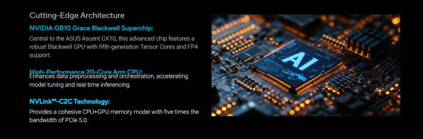 ASUS推迷你AI超級電腦Ascent GX10 Petaflop級算力攻開發者市場