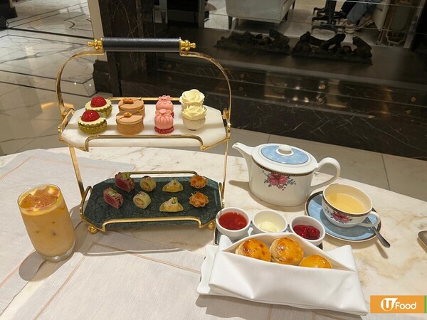朗廷酒店「秋畔花語下午茶」 龍蝦沙律撻/開心果紅桑子花/任食甜品手推車
