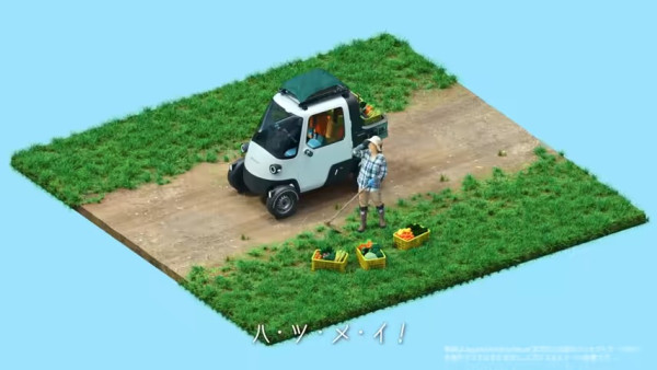 Daihatsu 經典三輪迷你車 Midget 電動回歸 中央駕駛座、直升機風擋超懷舊