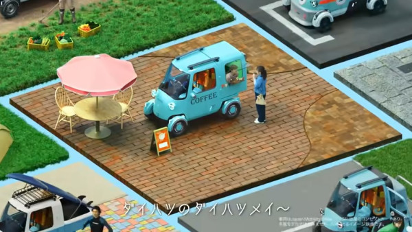 Daihatsu 經典三輪迷你車 Midget 電動回歸 中央駕駛座、直升機風擋超懷舊