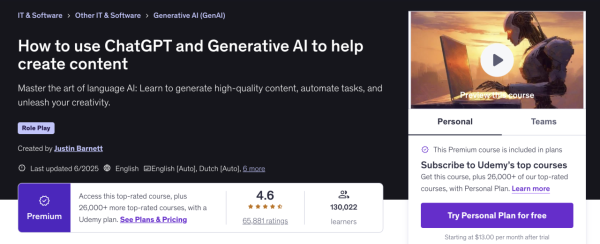【AI Marketing 必學】3 大課程輕鬆掌握AI 寫文技巧 證書可擺CV只需$117