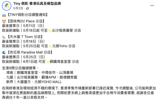 Tiny微影再爆結業潮！觀塘APM分店下周熄燈 今年已關8間僅剩6間分店