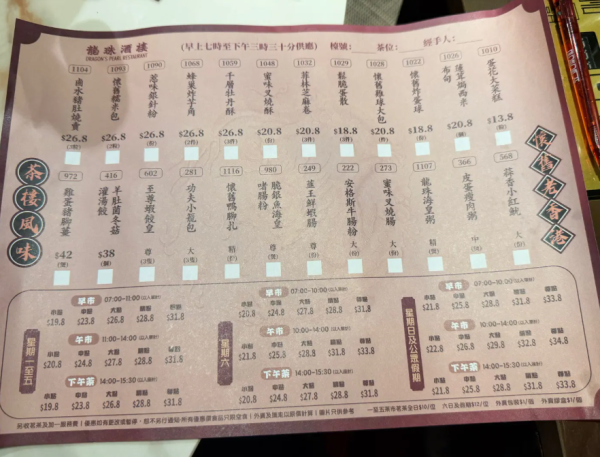 旺角龍珠酒樓逆市價飲茶優惠 傳統點心$10.4起+燒鵝瀨粉$19.8 | U Food