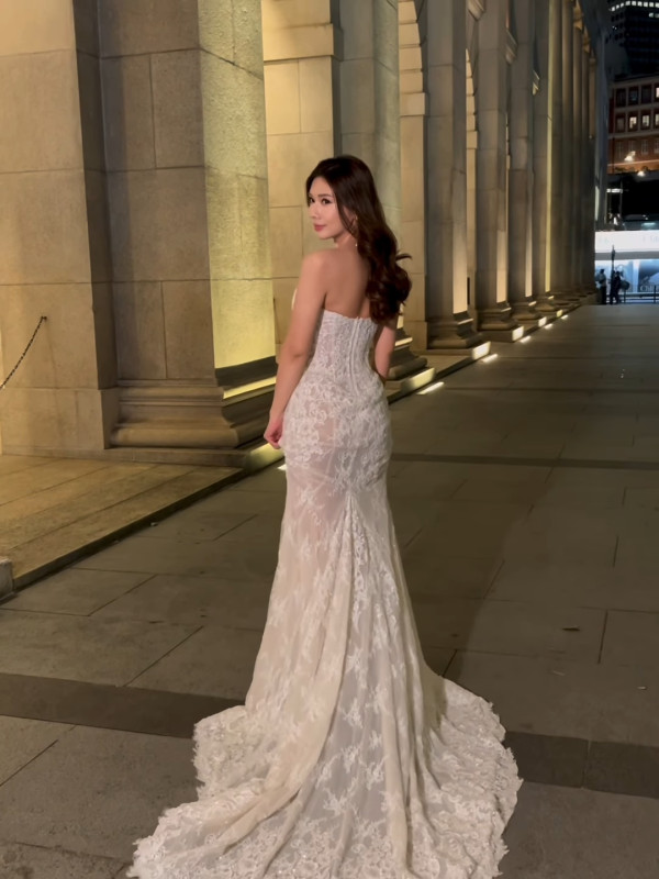 前TVB新聞女神梁凱寧性感婚紗照晒誘人曲線 33歲生日宣布封盤榮升準人妻!