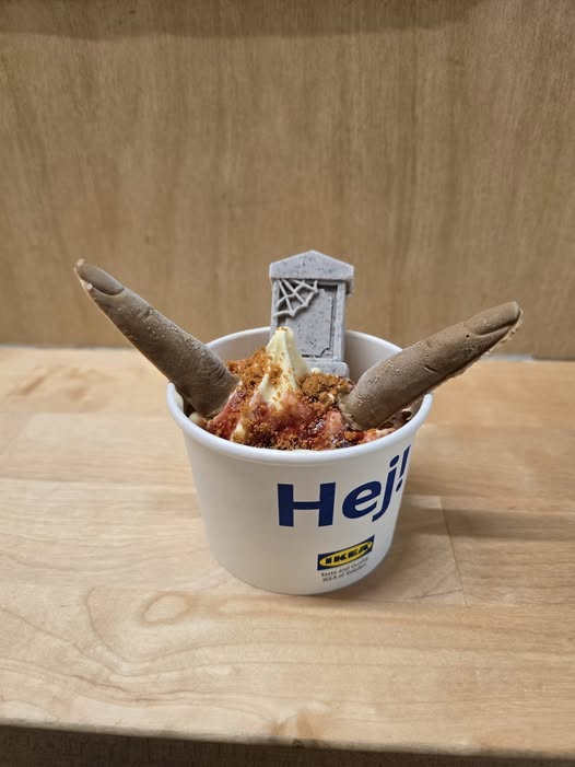 IKEA美食站10月限定新品 分店限定萬聖節木乃伊熱狗／新地杯配手指／墓碑雪糕／嘔心瀝血蛋糕