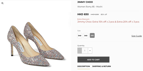 Jimmy Choo罕有開倉勁減15折!最平$830入手絕美婚鞋/氣質高踭鞋